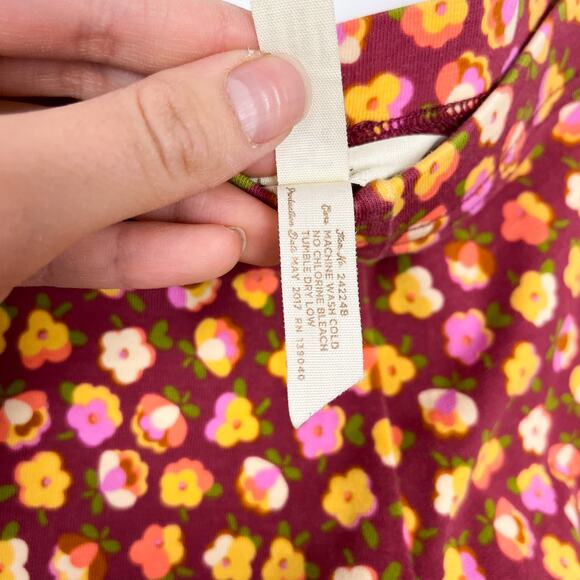 Matilda Jane Floral Striped Pattern Magician Ruffle Benny’s Leggings Size Girl 8 - Picture 7 of 7